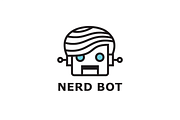 Nice Guy Robot Logo Template