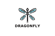 Weird Dragonfly Logo Template