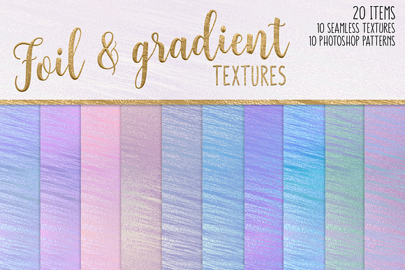 Foil and Gradient Textures in Textures - product preview 4