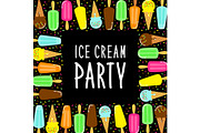 Cute Ice Cream Party collection