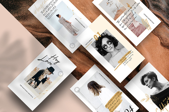 PS & Canva #InstaGold Bundle 60% OFF in Instagram Templates - product preview 1