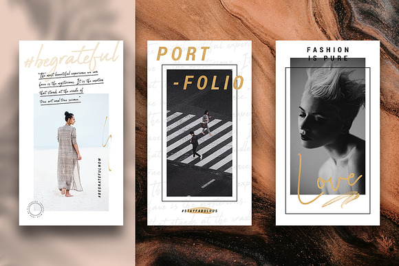 PS & Canva #InstaGold Bundle 60% OFF in Instagram Templates - product preview 13