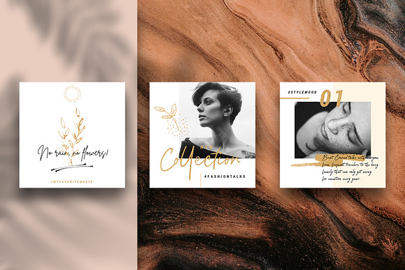PS & Canva #InstaGold Bundle 60% OFF in Instagram Templates - product preview 16