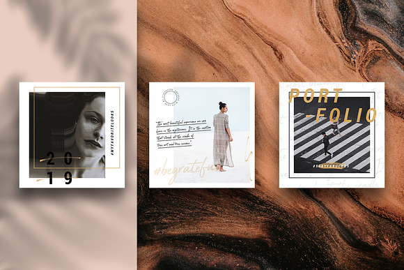 PS & Canva #InstaGold Bundle 60% OFF in Instagram Templates - product preview 20