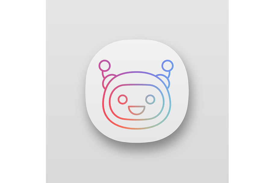 Laughing robot emoji app icon in Icons - product preview 8