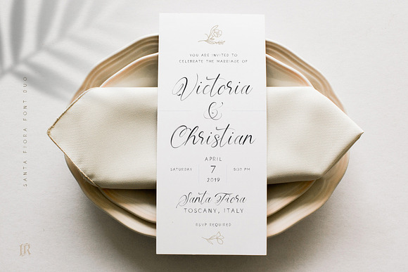 Santa Fiora SVG Font Duo in Script Fonts - product preview 3