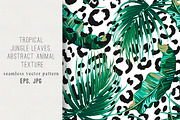 Tropical leaves pattern