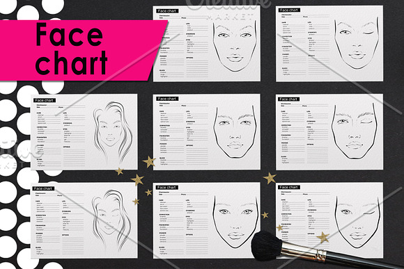 Set for makeup artists. in Photoshop Brushes - product preview 1