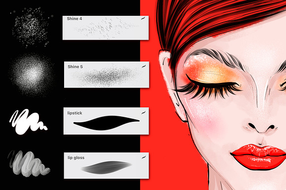 Set for makeup artists. in Photoshop Brushes - product preview 6