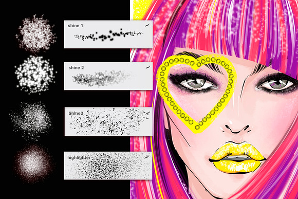 Set for makeup artists. in Photoshop Brushes - product preview 8