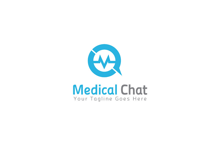 Medical Chat Logo Template