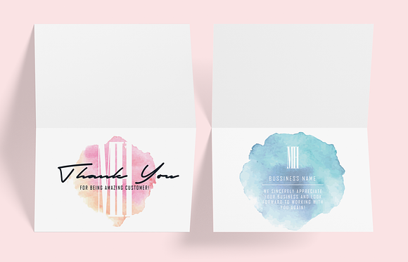 Flamingo Pack Card Template in Business Card Templates - product preview 3