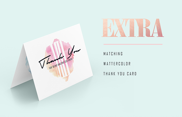Flamingo Pack Card Template in Business Card Templates - product preview 4