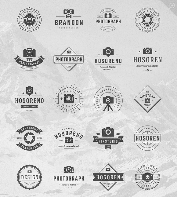 20 Photography logos and badges in Logo Templates - product preview 1