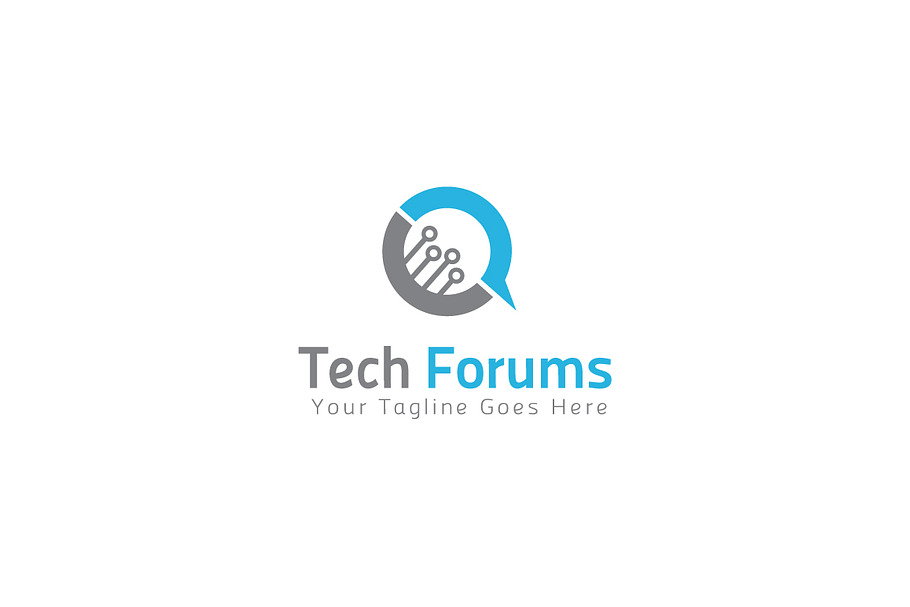 Tech Forums Logo Template