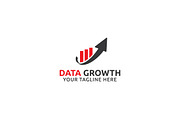 Data Growth Logo Template