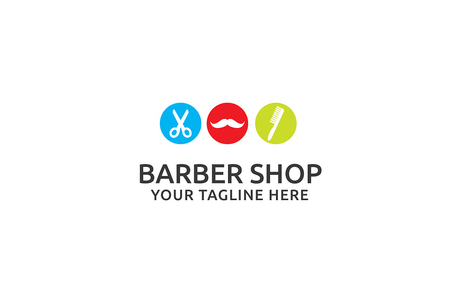 Barber Shop Logo Template