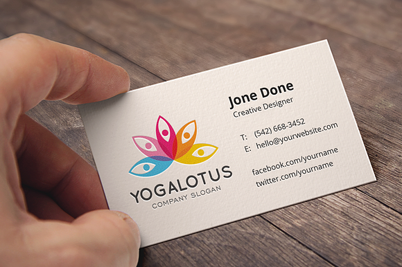 Yoga Lotus Logo in Logo Templates - product preview 1