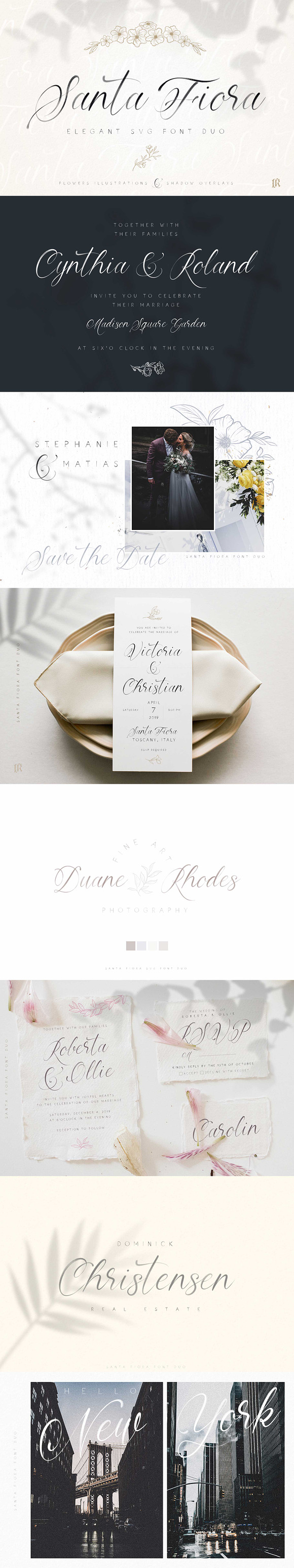 Santa Fiora SVG Font Duo in Script Fonts - product preview 14