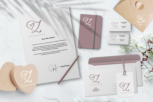 Wedding Heart Monogram Font in Monogram Fonts - product preview 4
