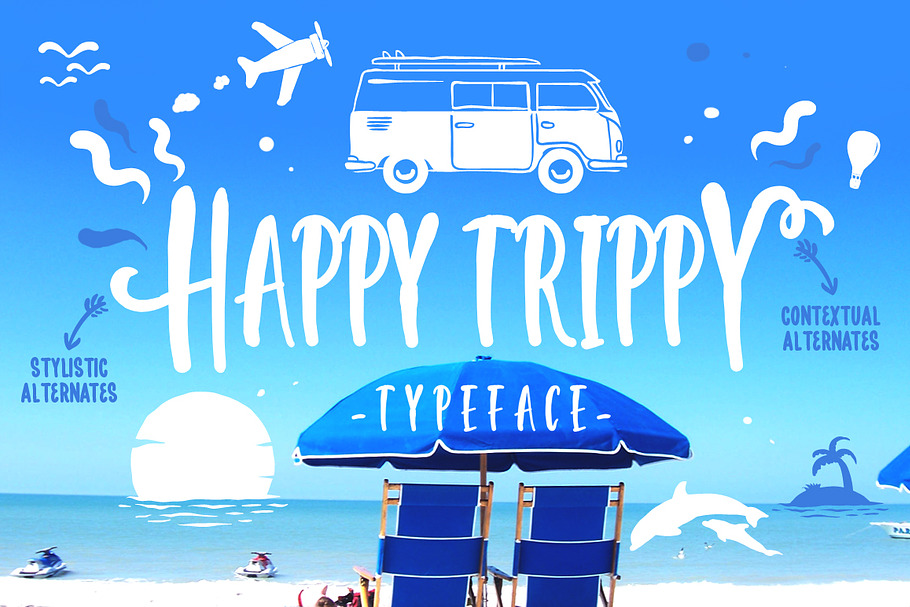 Happy Trippy Typeface in Display Fonts - product preview 8