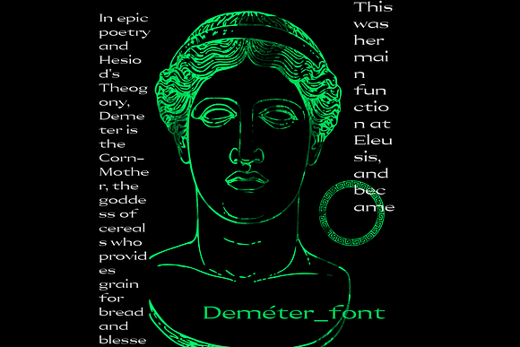 Deméter Font in Greek Fonts - product preview 7