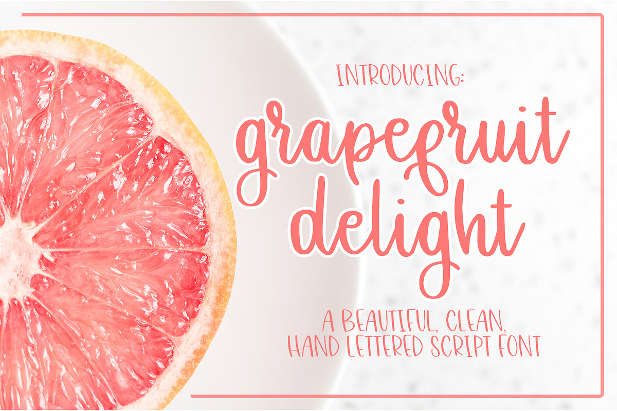 Grapefruit Delight - Script in Custom Fonts - product preview 8