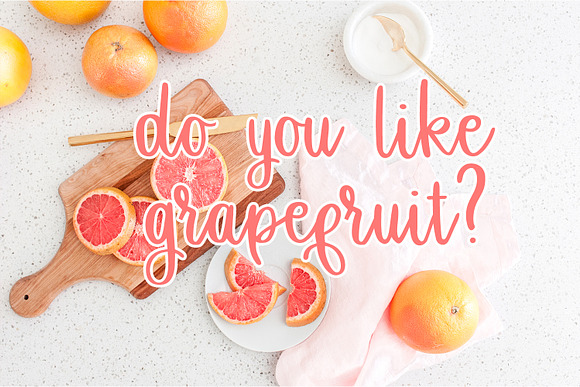 Grapefruit Delight - Script in Custom Fonts - product preview 1