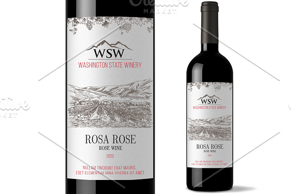 Vineyard Winery Label
