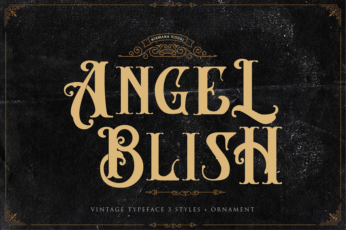 Angel Blish + Extra in Blackletter Fonts - product preview 8