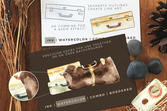 National Park Vacation Watercolor in Illustrations - product preview 4