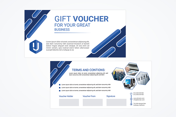 Gift Voucher Template in Card Templates - product preview 3