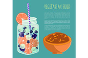 Vegetarian Food Poster Detox Diet