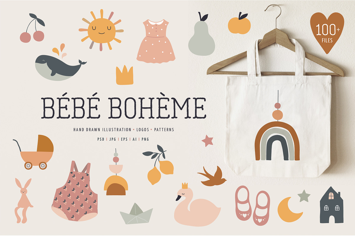 Bebe Boheme collection in Logo Templates - product preview 8