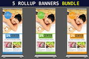 5 Multiuse Roll-up Banners Bundle