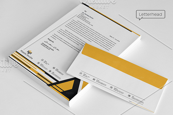 Modern Corporate Identity Template in Stationery Templates - product preview 1