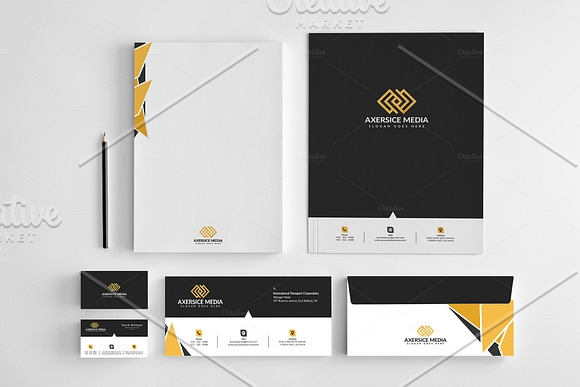 Modern Corporate Branding Identity in Stationery Templates - product preview 3