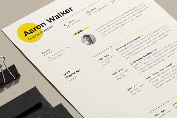 Minimal Resume in Resume Templates - product preview 2