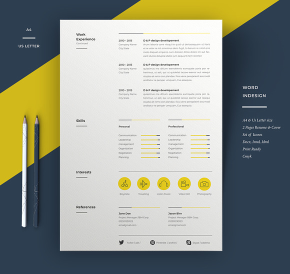 Minimal Resume in Resume Templates - product preview 4