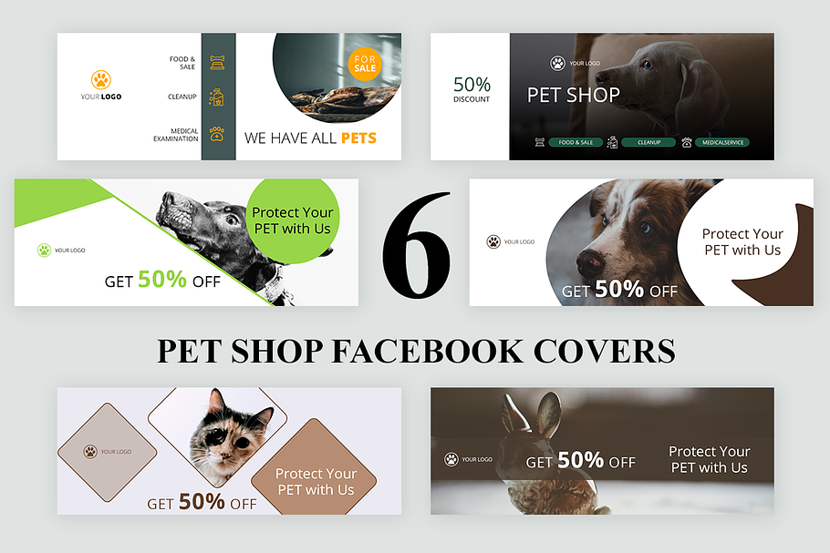 Pet Shop Facebook Covers in Facebook Templates - product preview 8