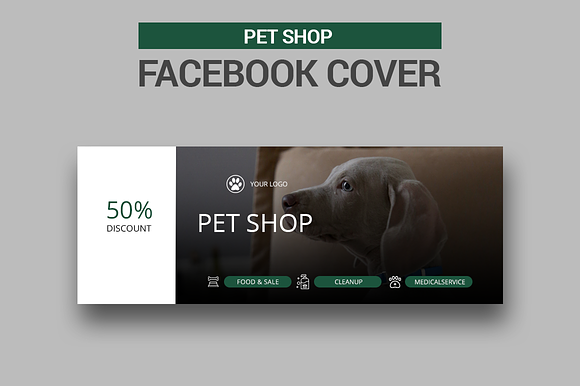 Pet Shop Facebook Covers in Facebook Templates - product preview 4