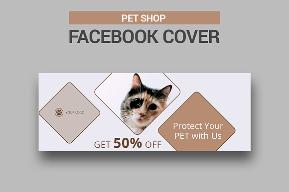 Pet Shop Facebook Covers in Facebook Templates - product preview 5