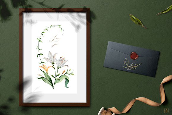Delicate Love.Watercolor collection. in Illustrations - product preview 2
