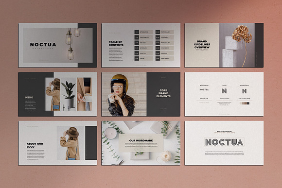 Noctua PowerPoint Brand Guidelines in PowerPoint Templates - product preview 3