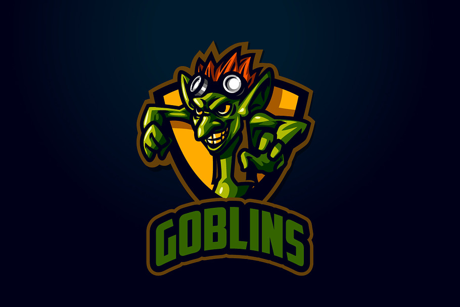 Goblin Mascot Esports Logo in Logo Templates - product preview 8
