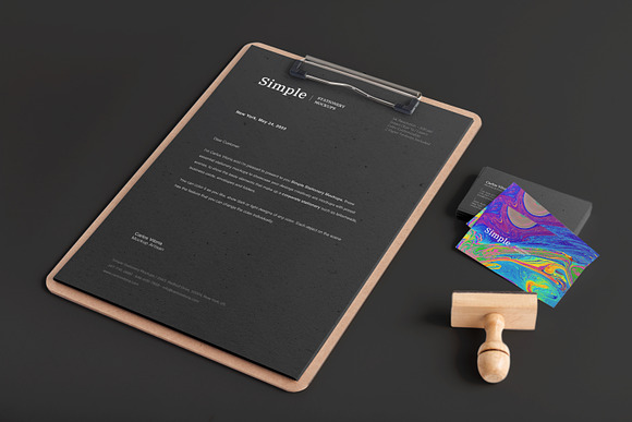 Clipboard & Business Card Mockup 01 in Mockup Templates - product preview 3
