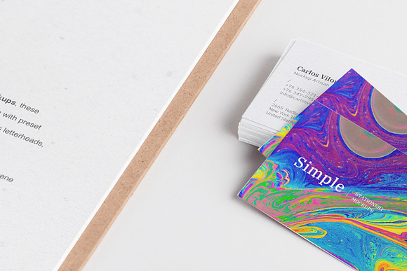 Clipboard & Business Card Mockup 01 in Mockup Templates - product preview 4