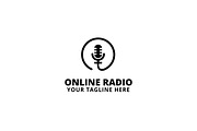 Online Radio Logo Template