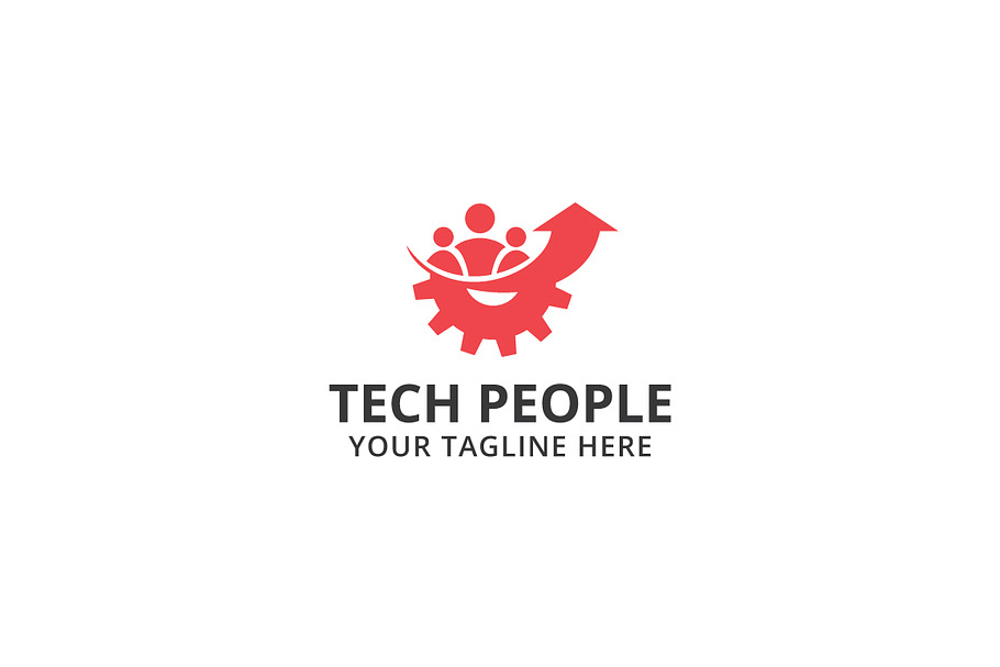 Tech People Logo Template in Logo Templates - product preview 8