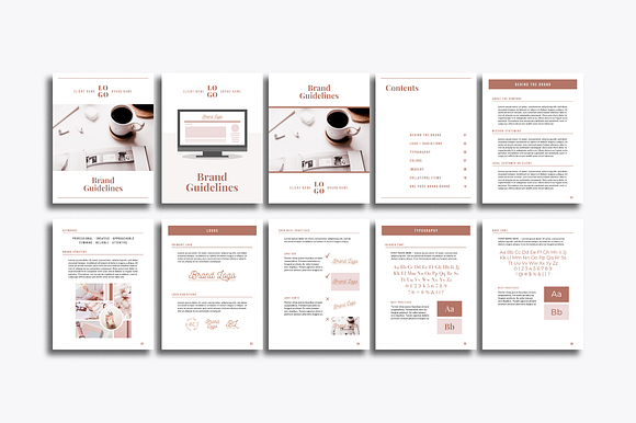 Brand Guidelines Template Canva in Magazine Templates - product preview 3